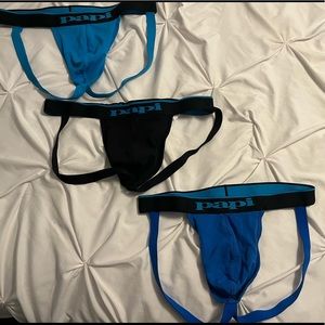 Papi jock straps set of 3 never worn
